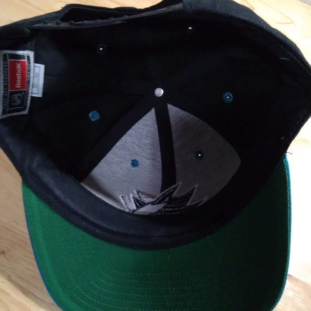 Vintage Reebok San Jose Sharks NHL Snap Back Hat - Picture 6 of 8